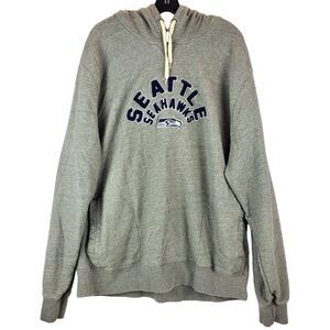 SEATTLE SEAHAWKS Sweater Adult XL Gray Blue NEW ERA Pullover Hoodie NFL Football
